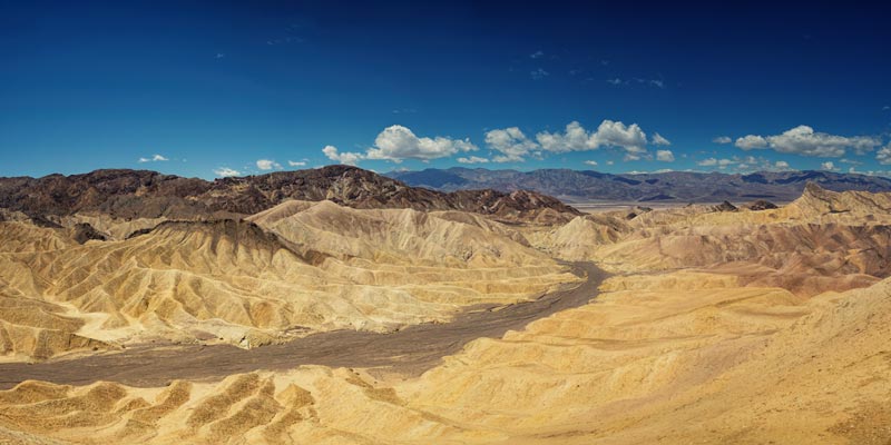 Death Valley National Park, straddles eastern California and Nevada.